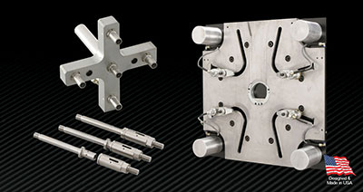 PFA Hydra-Jaws Quick Mold Change and Hydra-Latch Quick Knock Out Systems.