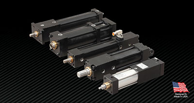 Hydraulic and Pneumatic Locking Cylinder High Force Holding PFA 