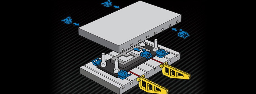 Quick Die Change Press Layout Clamps Rail Lifters Cam Rollers Bolster Extensions