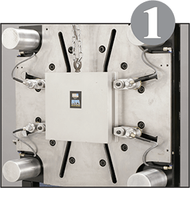 Quick Mold Change QMC - mold clamped in press