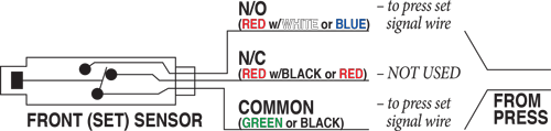 Fig. 1 - Single Sensor Wiring