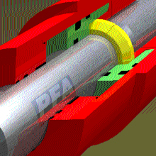 Locking Core Pull Cylinder KOR-LOK 3D Animation PFA