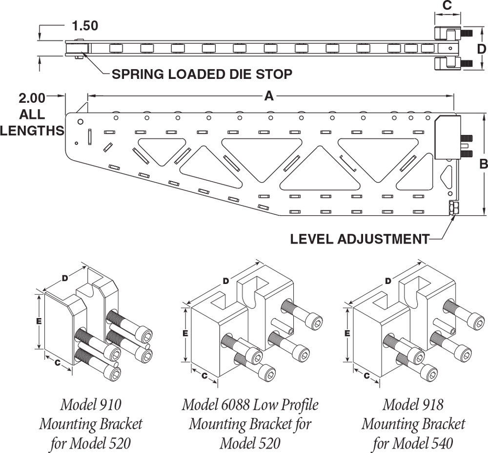 Quick Die Change QDC  Bolster Extension Lift Off