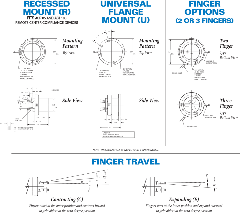 single-acting-gripper-drawing