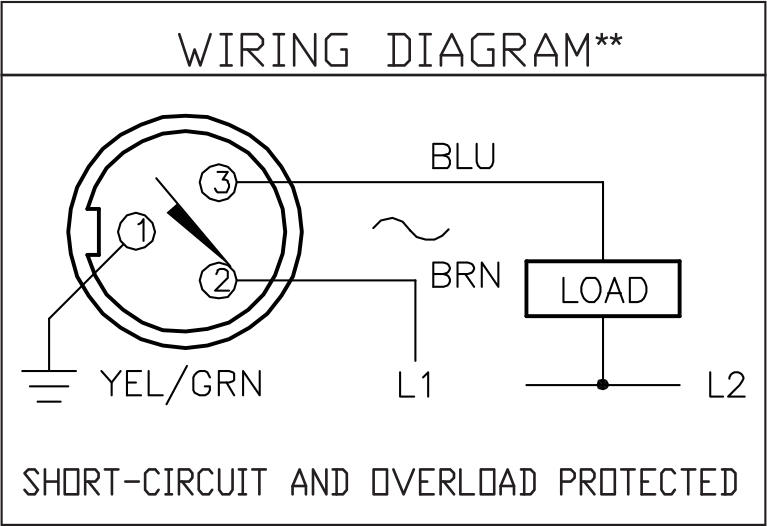 DC sensor wiring diagram for PFA Self-Locking Cylinders for general industry