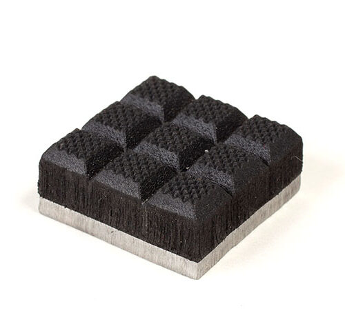 Waffled Rubber on Steel 1.2x1.2 Gripper Pads