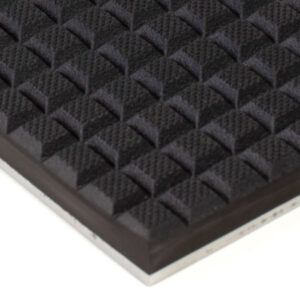 Waffled Rubber on Steel 6x12 Gripper Pads