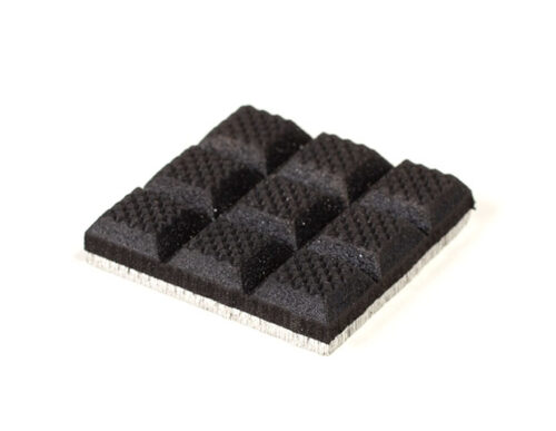 Waffled Rubber on Aluminum 1.2x1.2 Gripper Pads