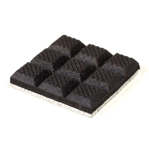 Waffled Rubber on Aluminum 1.2x1.2 Gripper Pads