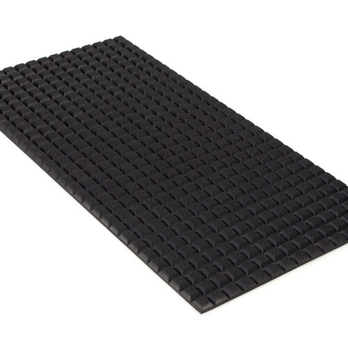 PFA Nitrile Rubber (NBR  Buna-N)  Gripper Pad on Aluminum plate - Waffled surface