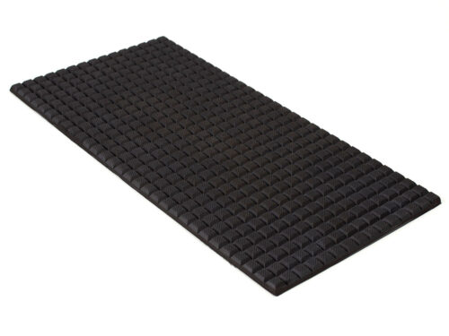 6” x 12” PFA Nitrile Rubber (NBR  Buna-N)  Gripper Pad Waffled  (Elastomer Only – 1/4″ thick)