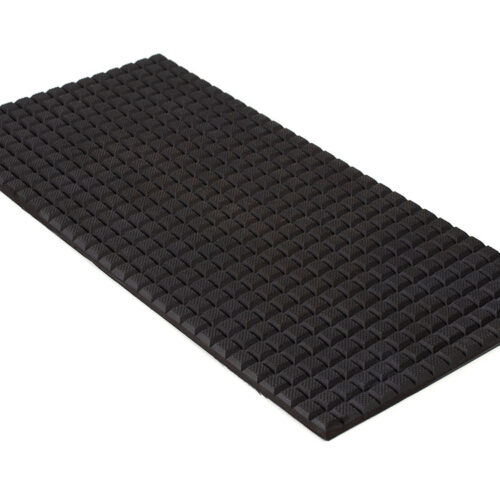 6” x 12” PFA Nitrile Rubber (NBR  Buna-N)  Gripper Pad Waffled  (Elastomer Only – 1/4″ thick)