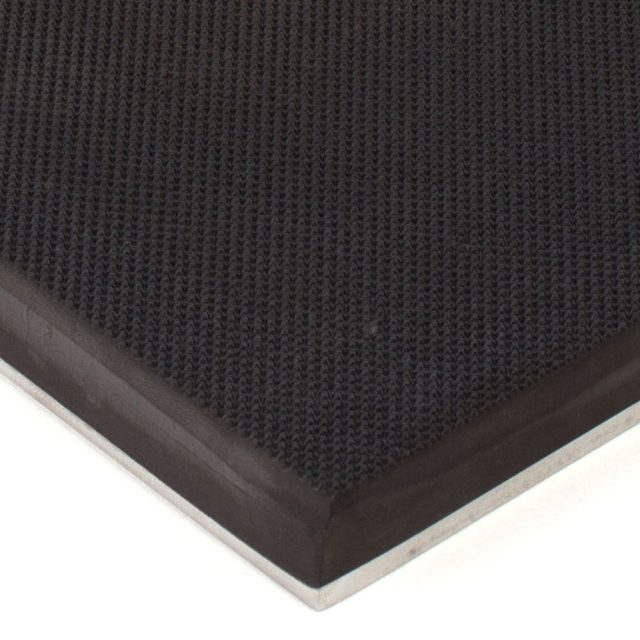 Pebbled Rubber on  Steel 6x12 Gripper Pads