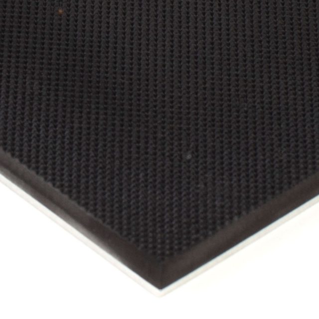 6” x 12” PFA Gripper Pad: Pebbled Rubber Pad with Aluminum Backplate