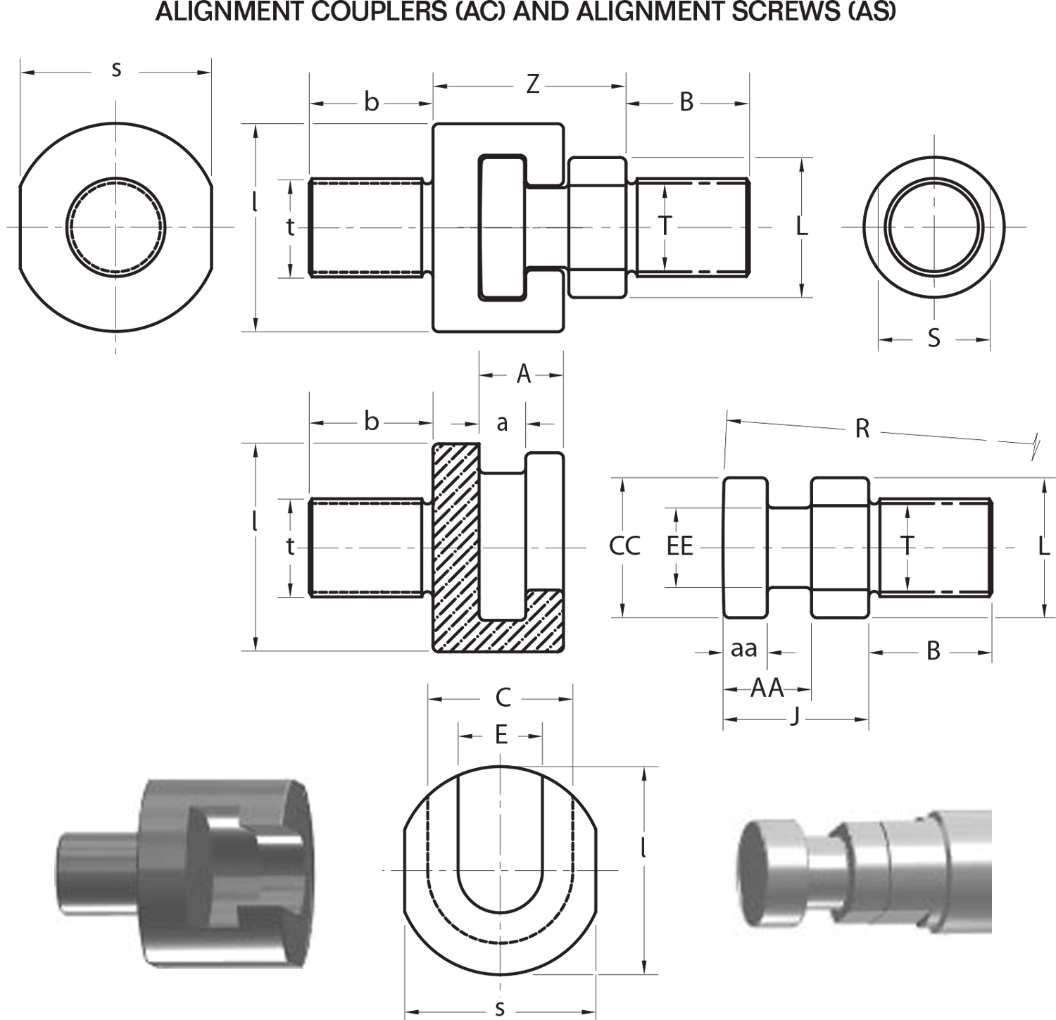 Alignment Couplers and Alignment Screws