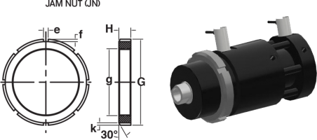 Jam Nut dimensions