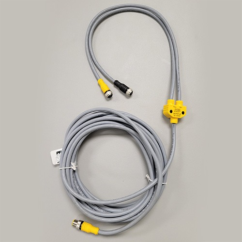 PFA KL Splitter Cable for PFA PNP sensors - Straight End - PFA, Inc.