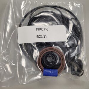 A mix of mechanical O-rings and seals in a clear plastic package, with part number 'PH05155' and a date '9/20/21'.
