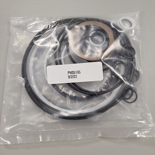 arious O-rings and seals in a clear plastic bag, labeled with part number 'PH05165' and date '9/2/22'